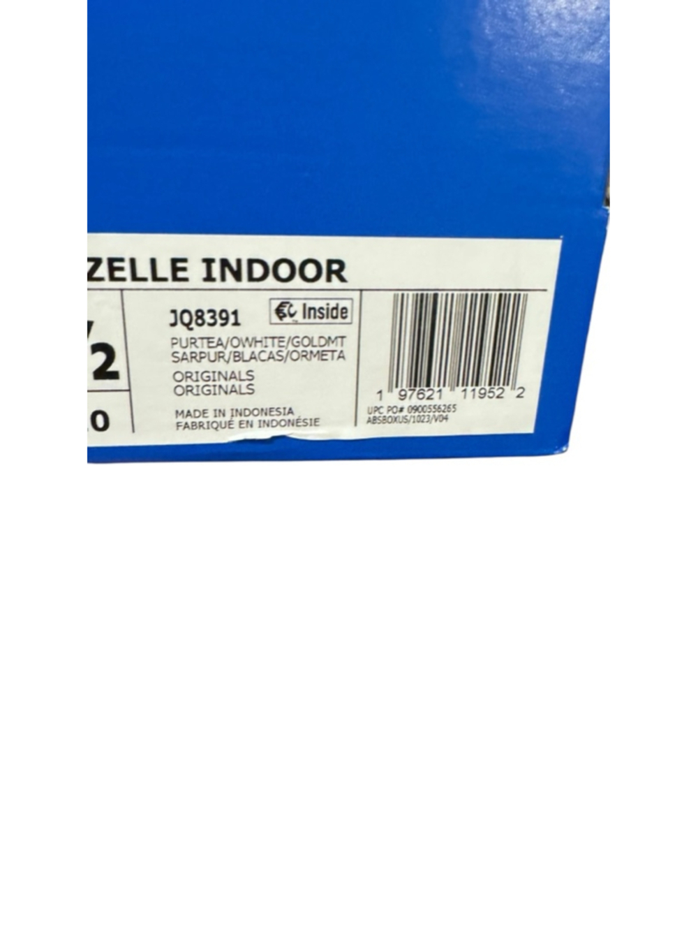 Men's Adidas Gazelle Indoor Blue White Sneakers Size 10.5 - Picture 2 of 8